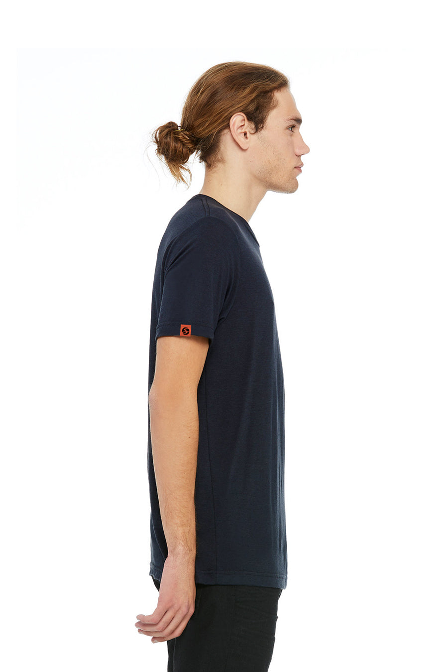 ENNOY CREW NECK LS T-SHIRTS NAVY サイズL navy-blue-crew-neck-short-